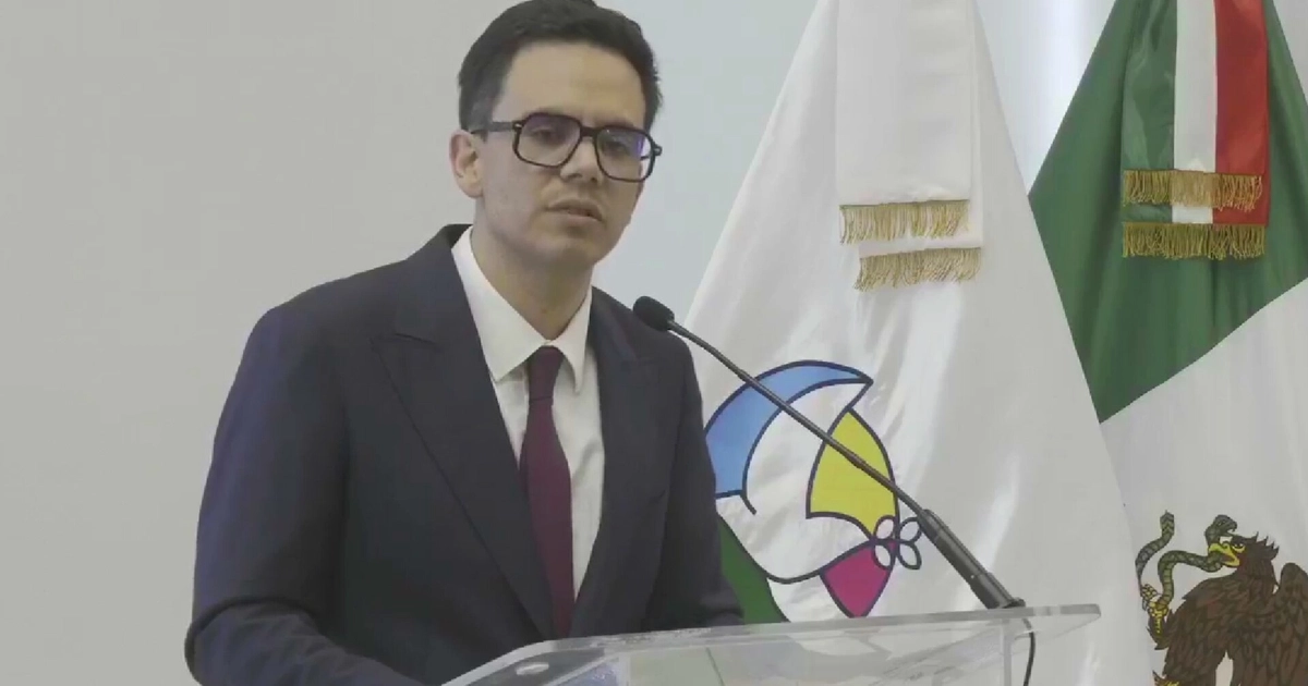 El secretario de gobierno del estado, Rodrigo Reyes Mugüerza, fue quien reveló los avances de la identificación. Crédito: Gobierno de Zacatecas