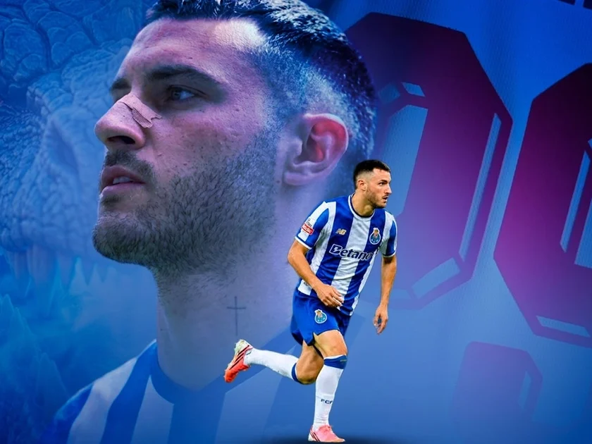 Santiago Gimenez fue presentado de manera oficial con el Porto (Jesús Avilés | Infobae)