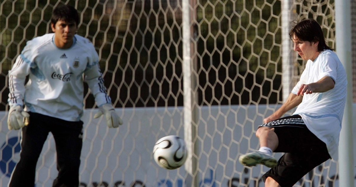 Messi durante el Mundial 2006 (AFP PHOTO / DANIEL GARCIA)