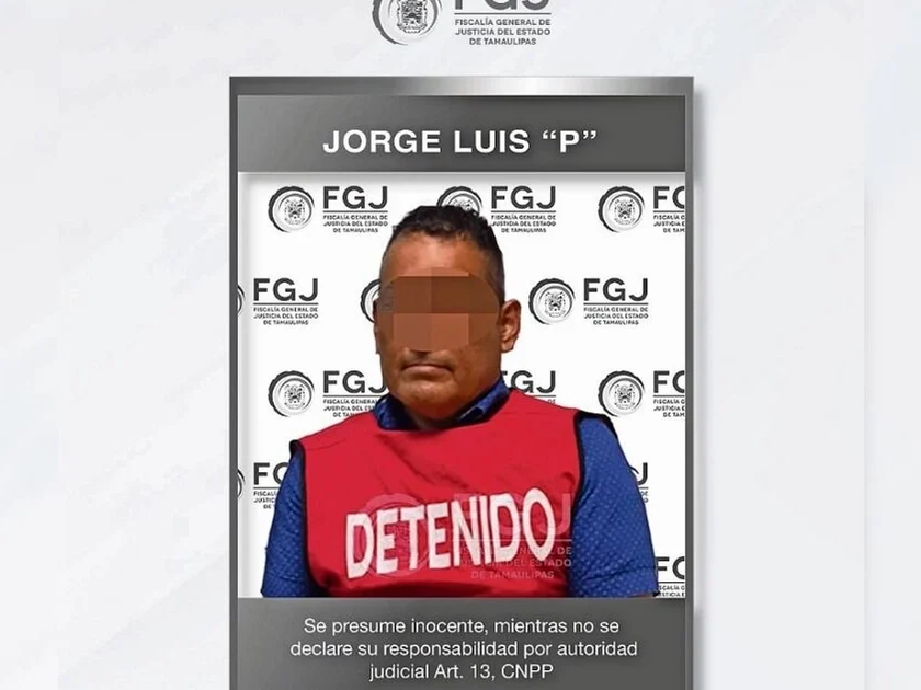 Jorge Luis “N” fue detenido en Ciudad Madero el 26 de julio. Foto: Archivo / EL UNIVERSAL
