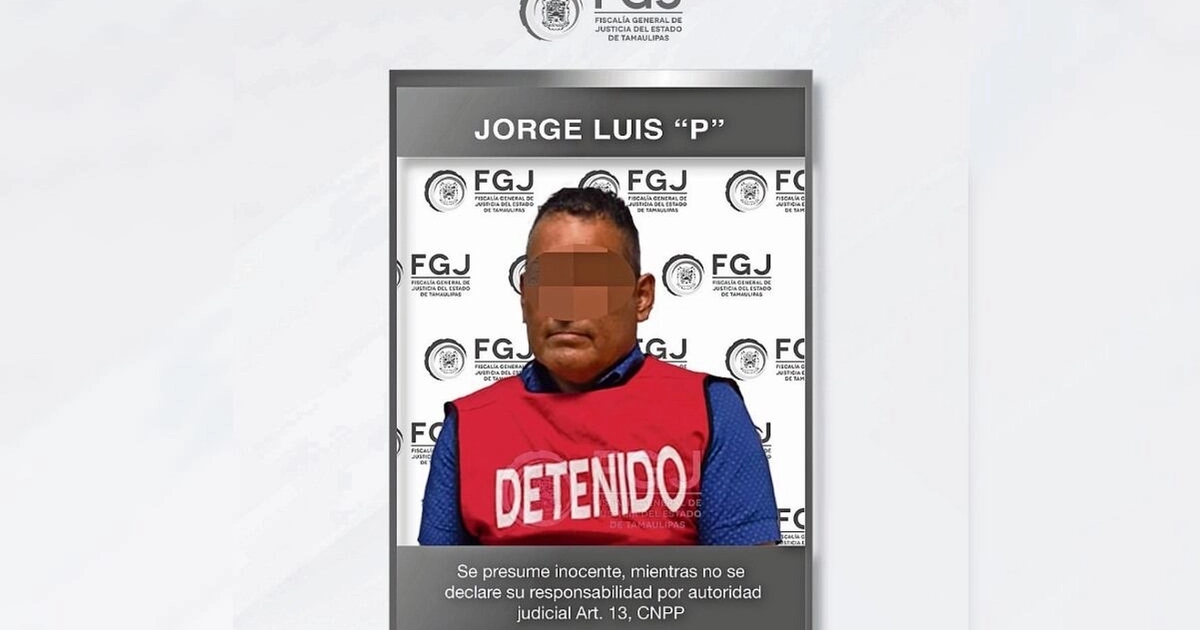 Jorge Luis “N” fue detenido en Ciudad Madero el 26 de julio. Foto: Archivo / EL UNIVERSAL