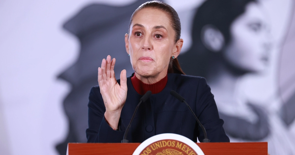 Sheinbaum cuestiona la cancelación de visas y advierte sobre posible injerencia. EFE/Mario Guzmán 