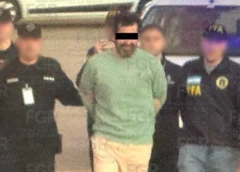 La tarde del 20 de agosto Fernando Farías Laguna abordó bajo resguardo de autoridades mexicanas un jet de la Semar para arribar a territorio mexicano tras ser detenido en Argentina. Crédito: FGR