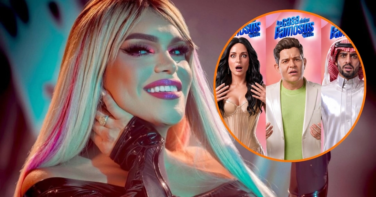 Wendy Guevara aparece en una imagen compuesta con tres participantes de "La Casa de los Famosos México" y el logo del programa. (Instagram / X)