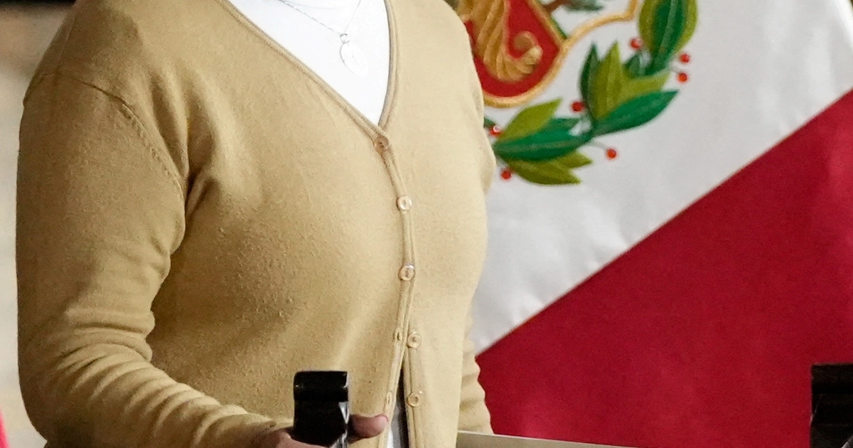 Betsy Chávez en una conferencia de prensa en Lima, Perú, en 2022. Foto: Angela Ponce (Reuters) | Vídeo: CEPROPIE
