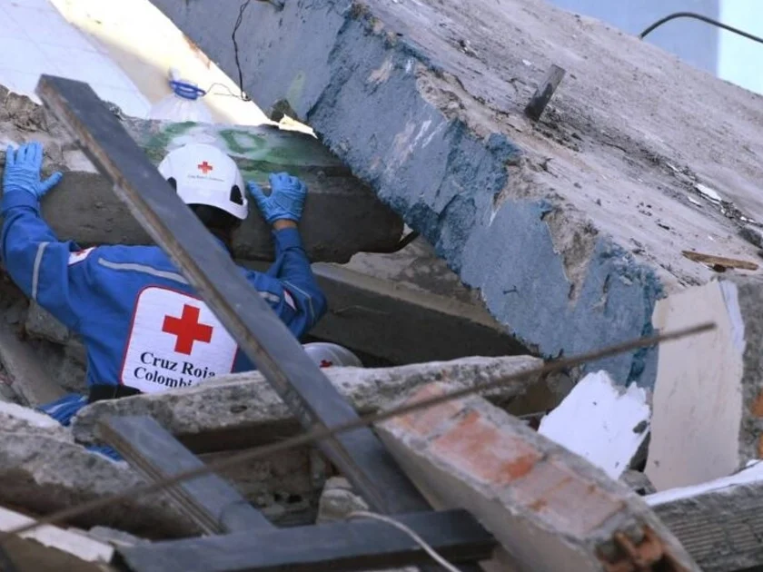 Colombia, en emergencia tras sismo. Foto: AFP