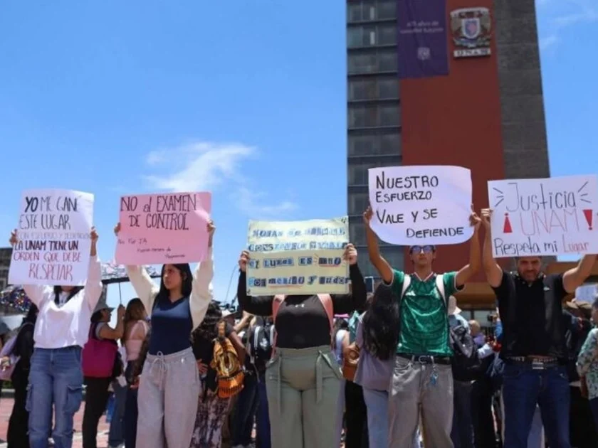 Aspirantes impugnaron con cuatro amparos la cancelación del examen de ingreso a la UNAM; juezas revisan las demandas.