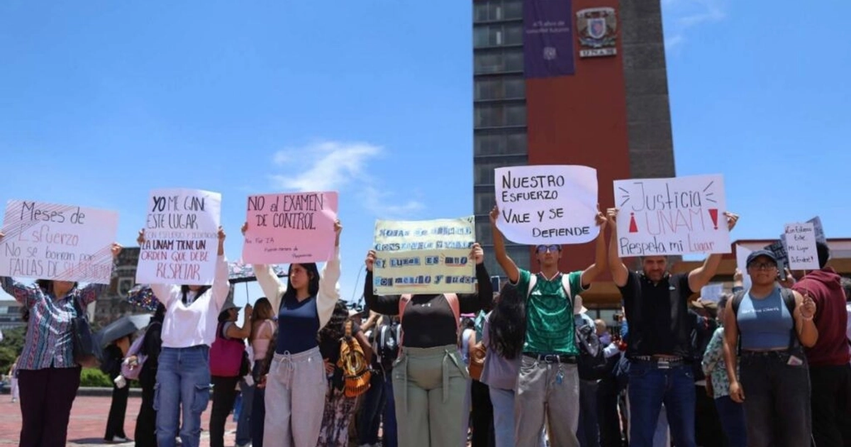 Aspirantes impugnaron con cuatro amparos la cancelación del examen de ingreso a la UNAM; juezas revisan las demandas.