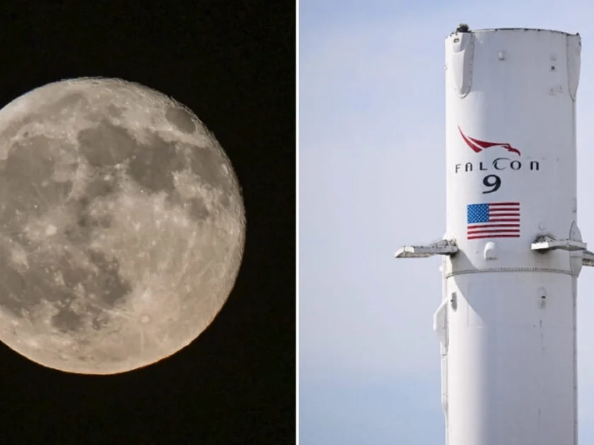 Cohete de Space X impactó en la Luna. Foto: AFP