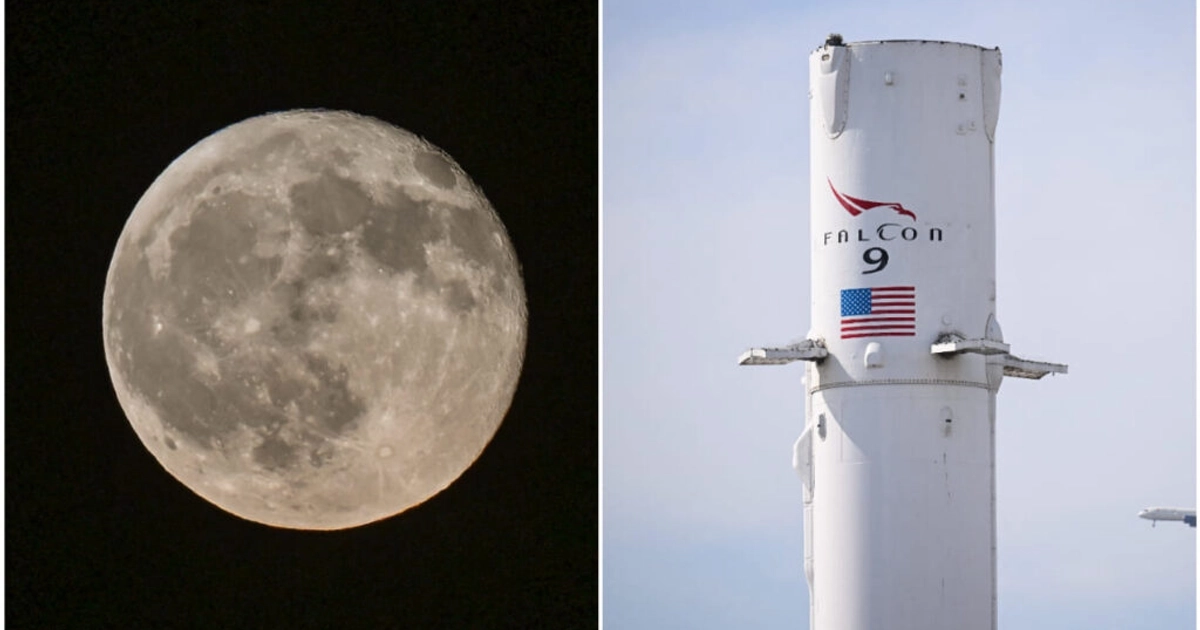 Cohete de Space X impactó en la Luna. Foto: AFP