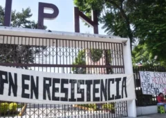 Toma del canal once por alumnos del IPN