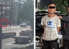 Héctor Iván “N” es detenido por empujar a adulto mayor Foto: Especial