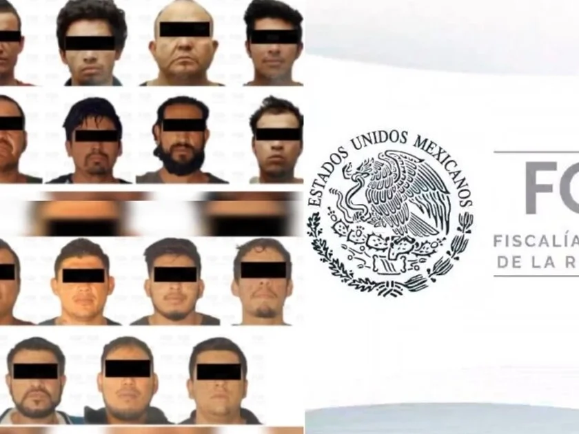 FGR sentencia a 19 integrantes del CJNG a hasta 18 años de prisión. Foto: FGR