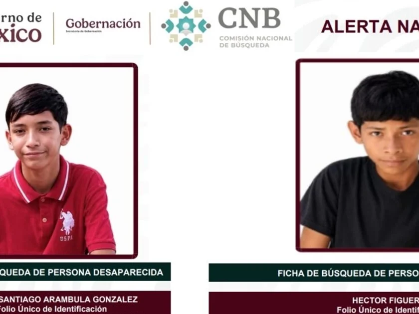 Desaparecen Bruno y Héctor tras presunta oferta laboral en Jalisco. Foto: Rnpdno