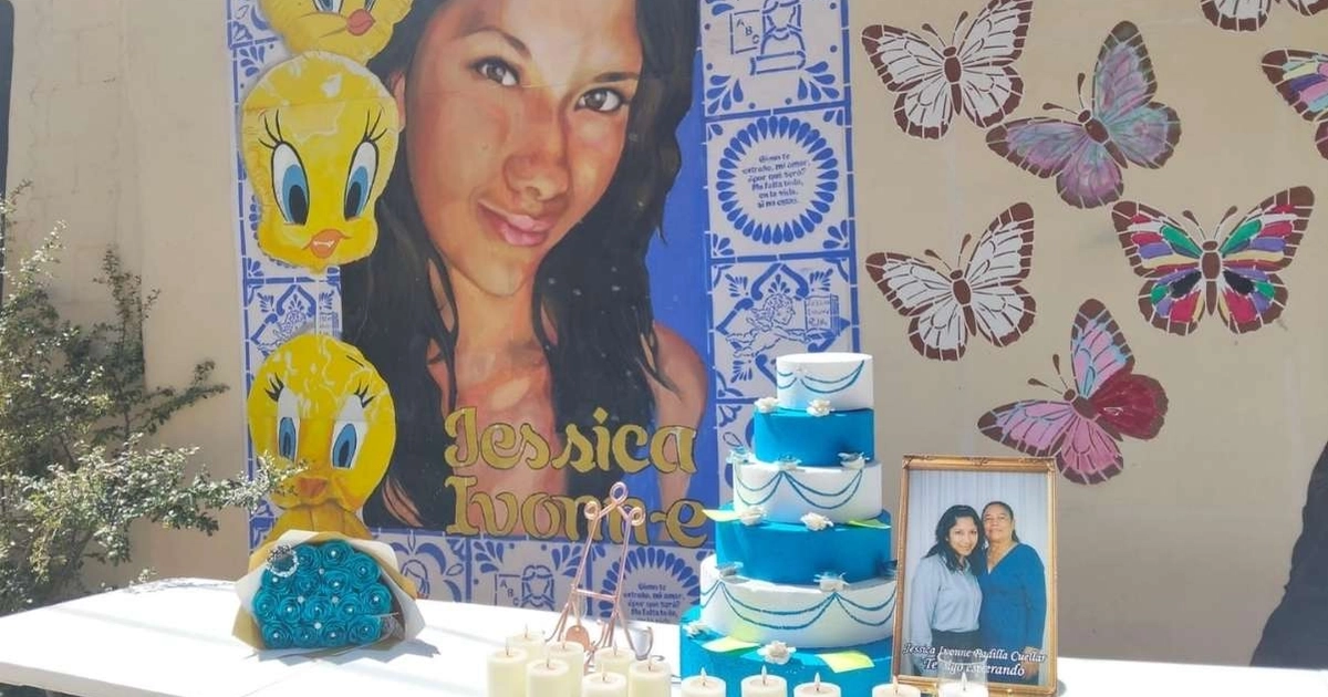 Festejan cumpleaños de Jessica Ivonne en Ciudad Juárez; la joven desapareció en el 2011 al buscar un trabajo de verano. 05/09/2026. | Foto: Especial.