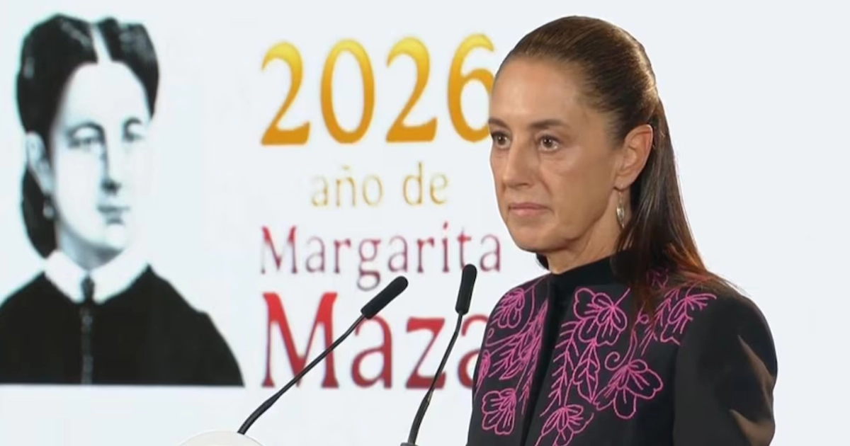 La presidenta Claudia Sheinbaum durante su conferencia matutina de este lunes 28 de septiembre.