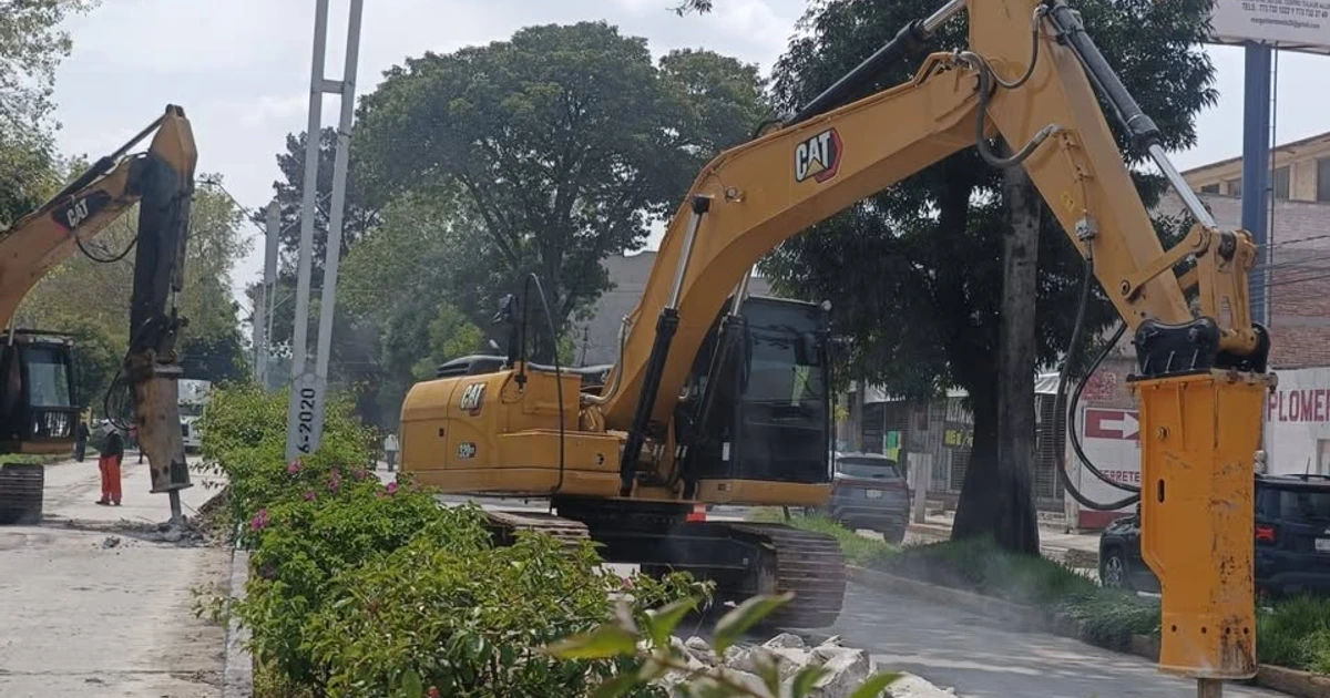 Inició la rehabilitación de la Calzada Melchor Ocampo en Tula; tome sus precauciones al transitar por el lugar