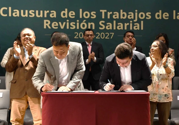Formalizan Pemex y el STPRM incremento salarial 2026-2027