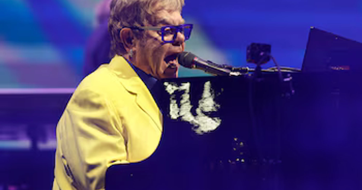 El artista británico Elton John se presenta este lunes, en el cuarto día del festival Rock in Rio 2026, en Río de Janeiro (Brasil). EFE/ André Coelho
