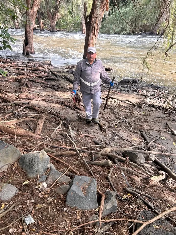 Conagua se suma en Jornada de Limpieza en área de influencia del río Tula