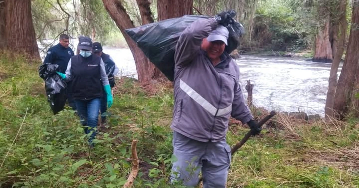 Conagua se suma en Jornada de Limpieza en área de influencia del río Tula