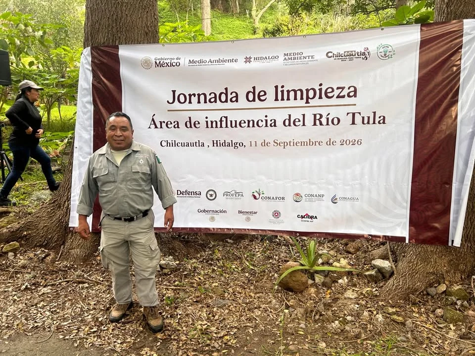 Conagua se suma en Jornada de Limpieza en área de influencia del río Tula