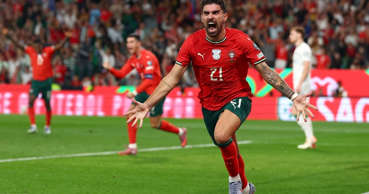 Rúben Neves adoptó el número 21 en la selección portuguesa tras la muerte de Diogo Jota (REUTERS/Pedro Nunes)