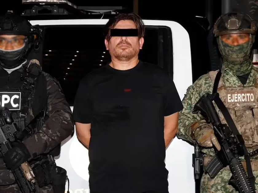 Autoridades federales reportaron la detención de cuatro personas, entre ellas Jesús Antonio “N”, alias “El Peli”, operador de “Los Chapitos”. Foto: X @OHarfuch