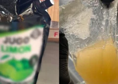 Ocultan más de 10 kilos de metanfetamina en bolsas de jugo de limón y son asegurados