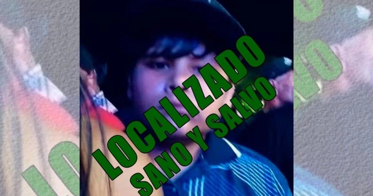Localizan con vida y en buen estado a menor reportado como desaparecido en fiestas patrias de Cajeme, Sonora. 16/09/2026. | Foto: Especial.