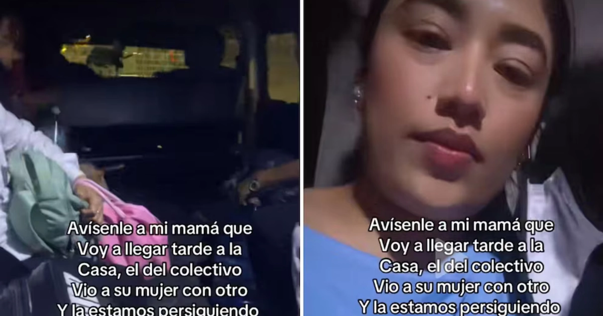 La mujer contó que el conductor recibió un aviso sobre su pareja, aceleró la unidad y terminó confrontándola frente a varios pasajeros. (Captura de pantalla)