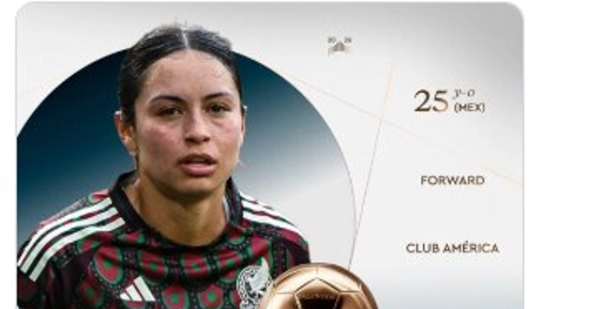 Es oficial la nominación de la futbolista mexicana en este prestigioso evento. (TW @ballondor)