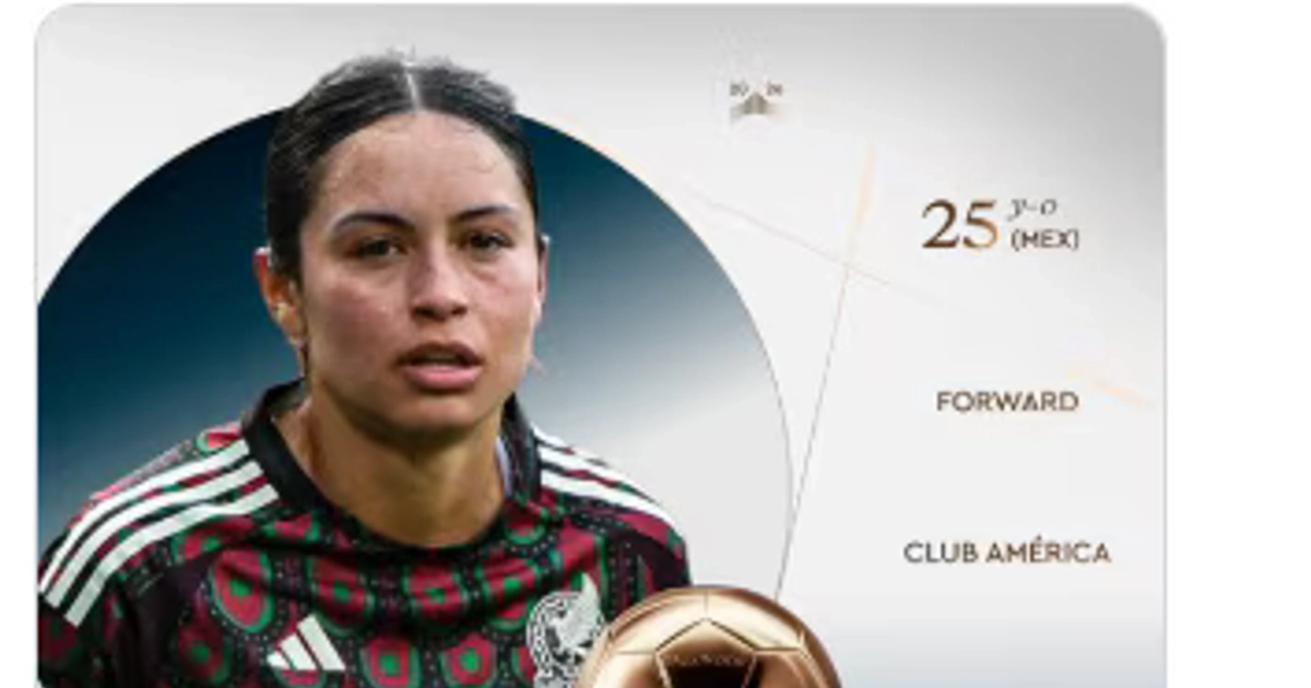 Es oficial la nominación de la futbolista mexicana en este prestigioso evento. (TW @ballondor)