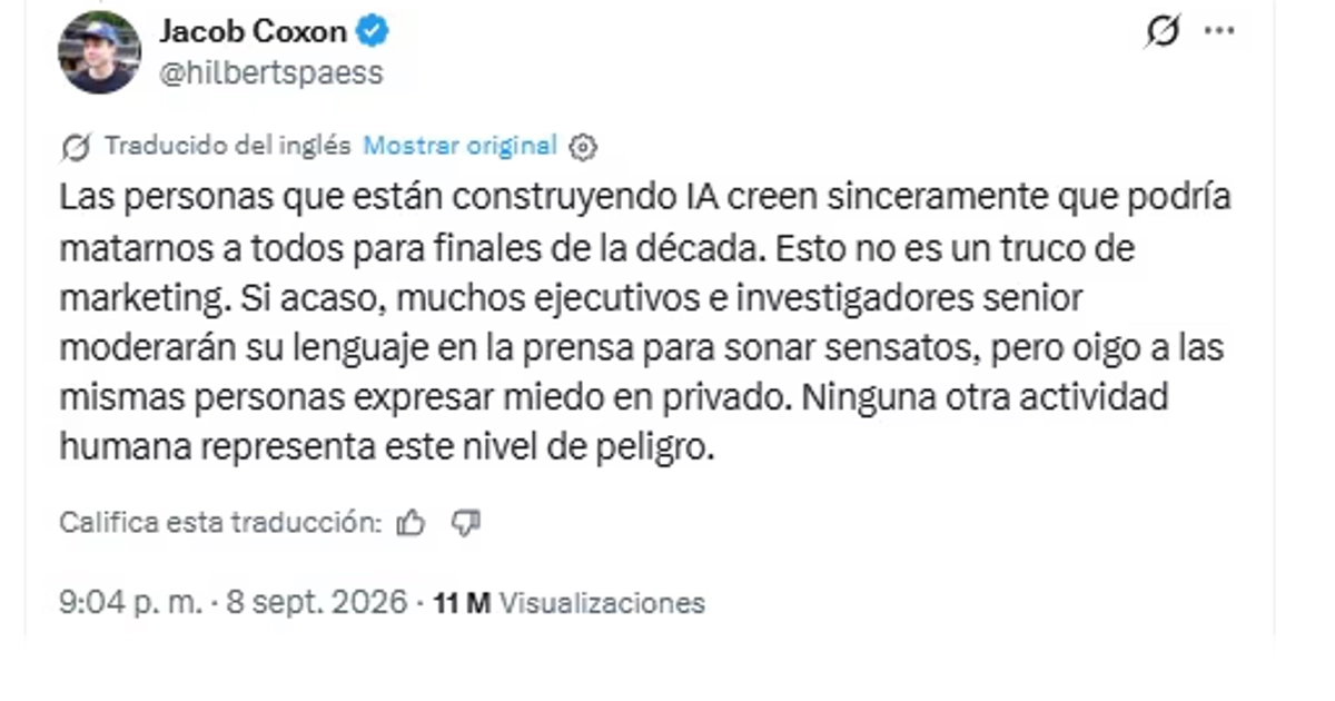 Jacob Coxon, 27 años, pasó tres años en preentrenamiento, la etapa en que un modelo aprende de cantidades masivas de datos, primero en OpenAI y desde julio en Anthropic
