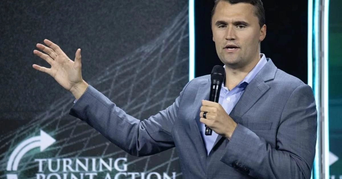 Fotografía de archivo del fundador y presidente de Turning Point Action, Charlie Kirk. Foto: EFE