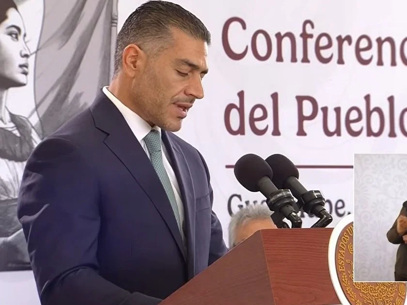 Harfuch dio a conocer detalles del la explosión de un coche bomba el pasado 30 de agosto en Zacatecas. (Impresión de pantalla)