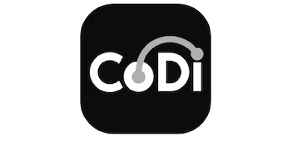El logo del sistema CoDi de México se muestra en un recuadro negro, con letras blancas y un distintivo símbolo gris que conecta la 'o' y la 'i', sugiriendo un medidor de audio o un auricular, representando su tecnología de pago digital. (BBVA México)