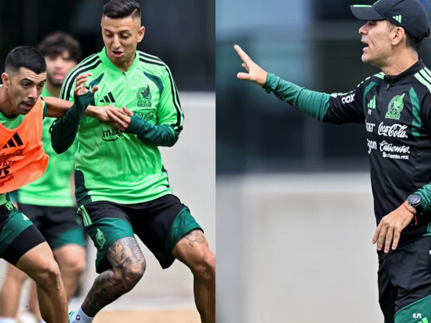 Rafael Márquez con la Selección Mexicana, durante su segundo entrenamiento como director técnico en el Centro de Alto Rendimiento - Fotos: Imago7