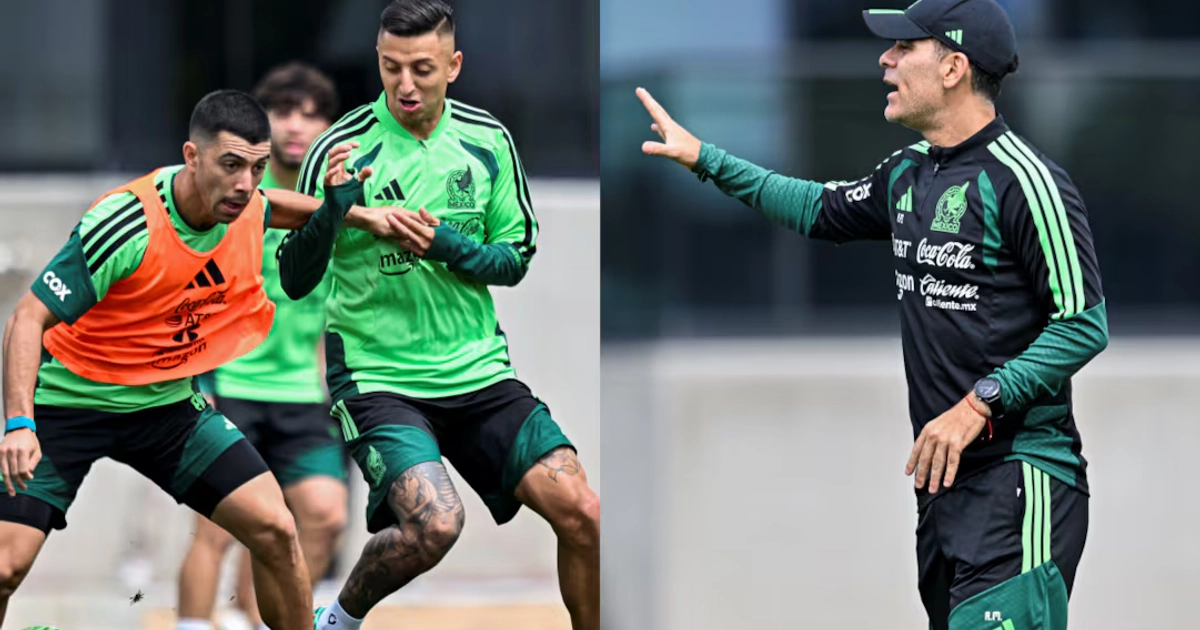 Rafael Márquez con la Selección Mexicana, durante su segundo entrenamiento como director técnico en el Centro de Alto Rendimiento - Fotos: Imago7