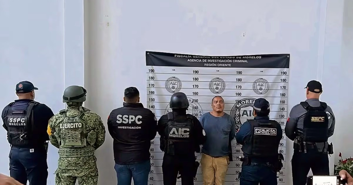 Francisco Javier Meléndez, alias El Trompas, presunto asesino de Claudia Tacoronte, fue detenido este jueves en Cuautla. Foto: Especial