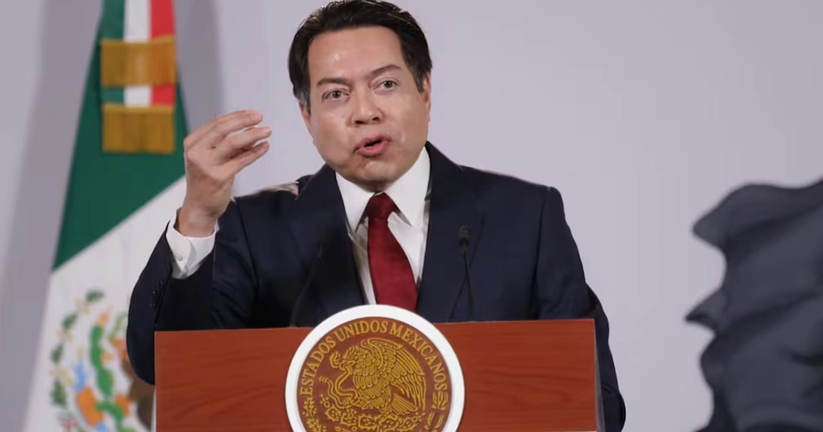 Mario Delgado, secretario de Educación Pública, en la “Mañanera del Pueblo” del 21 de septiembre de 2026 en Palacio Nacional.