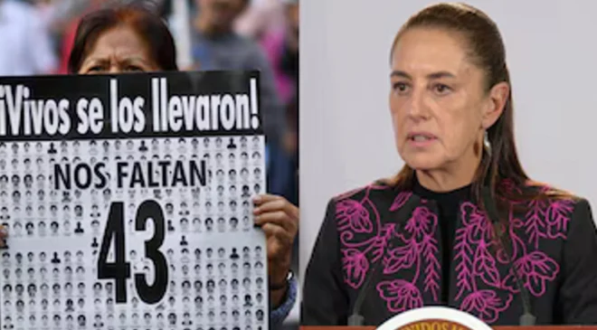 Padres de los 43 no fueron convocados al informe de Ayotzinapa; Sheinbaum explica por qué