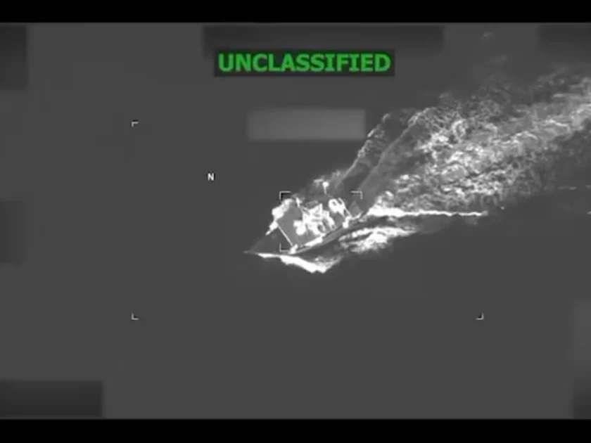 Van ocho embarcaciones ecuatorianas que han sido bombardeadas por fuerzas estadounidenses desde el pasado 28 de agosto. (19/09/2026). Foto: Captura de pantalla X @Southcom