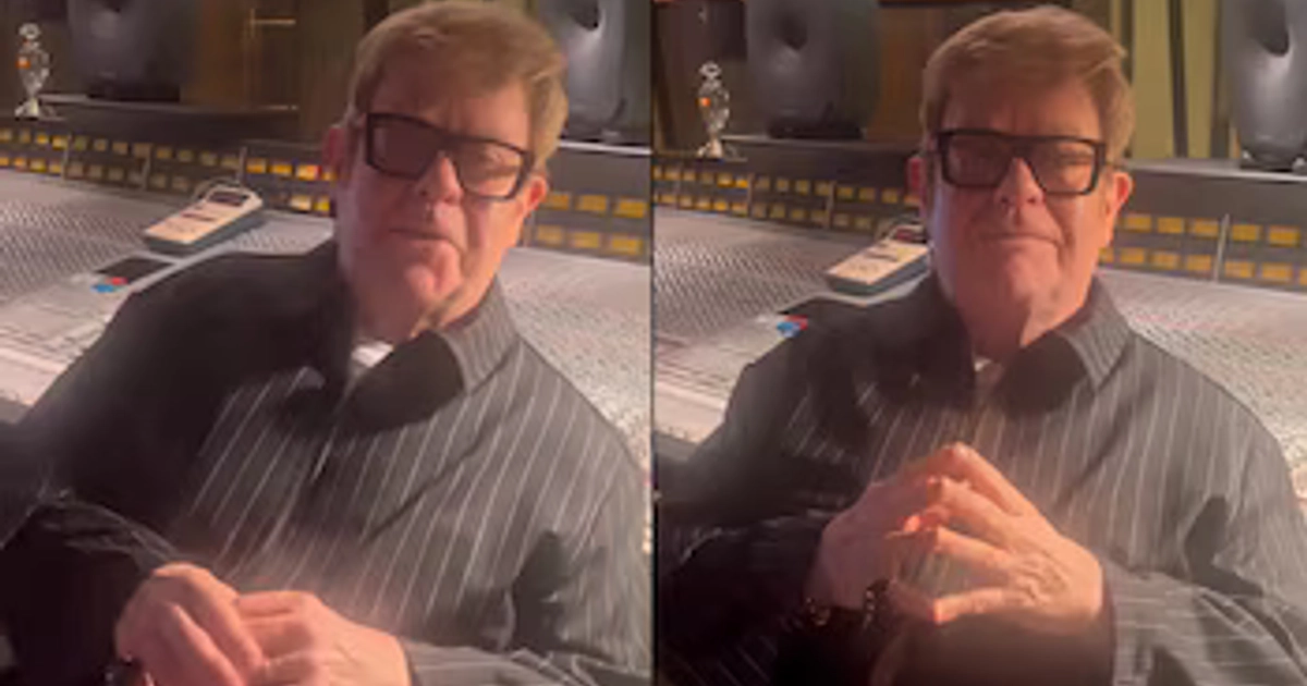 Elton John envión un mensaje al público mexicano previo a su concierto en la capital del país. (Captura de pantalla )