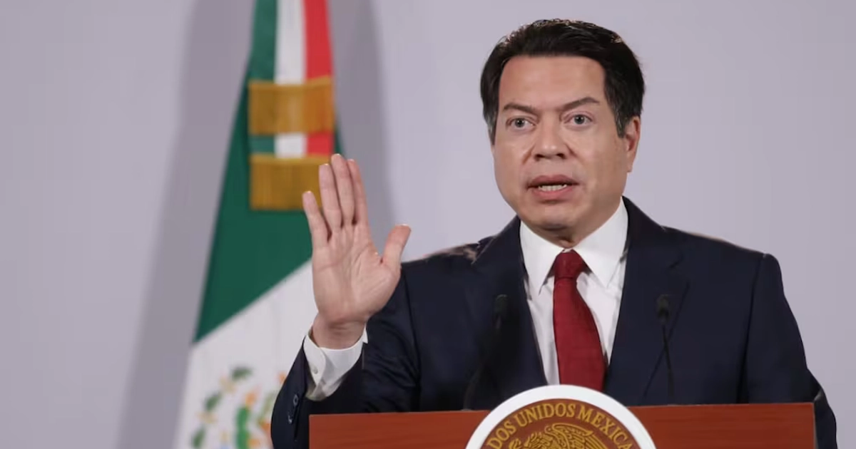 Mario Delgado, secretario de Educación Pública, en la “Mañanera del Pueblo” del 21 de septiembre de 2026 en Palacio Nacional.
