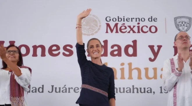 Desde Ciudad Juárez, Sheinbaum llama a defender la soberanía de México