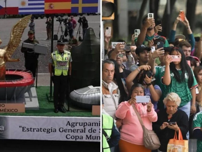 El desfile rindió homenaje a la seguridad en el Mundial. Foto: Cuartoscuro
