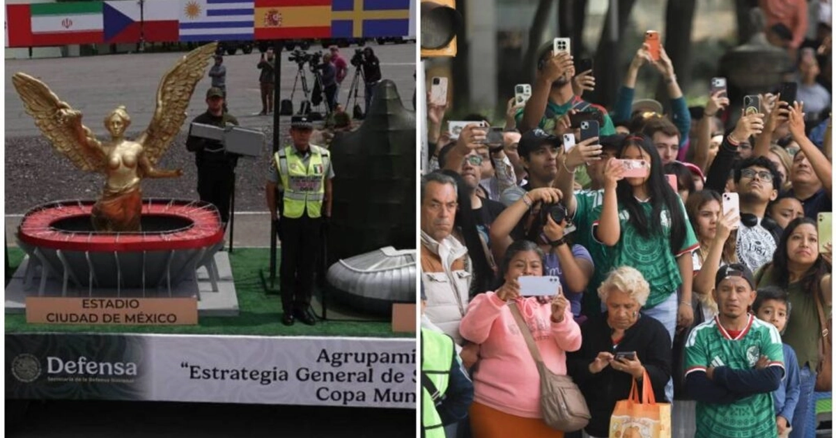 El desfile rindió homenaje a la seguridad en el Mundial. Foto: Cuartoscuro