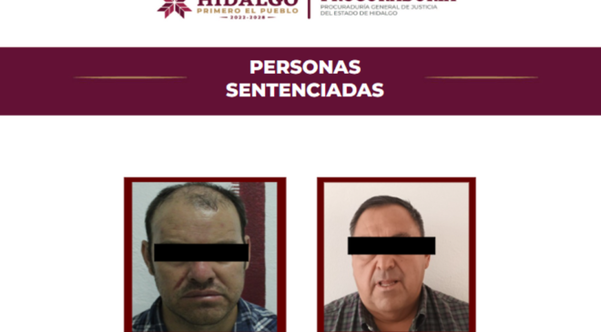 Dos hombres cumplirán 50 años de prisión por su participación en secuestro agravado en Progreso de Obregón