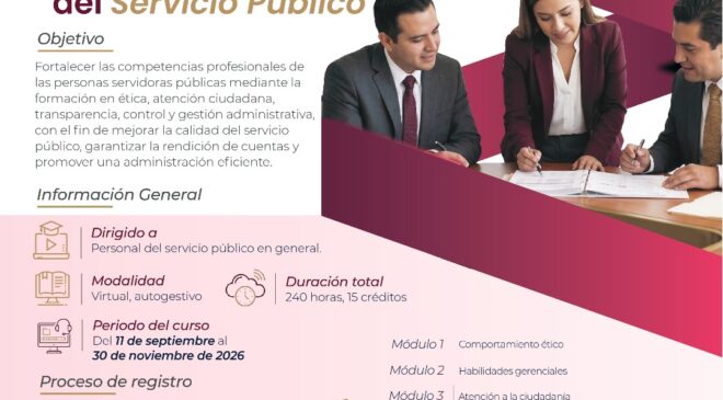 El Gobierno de Hidalgo fortalece profesionalización del servicio público con dos diplomados